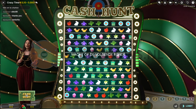 Crazy Time Cash Hunt Bonus Game
