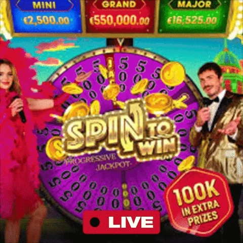 Spin to Win Live Progressive Jackpot